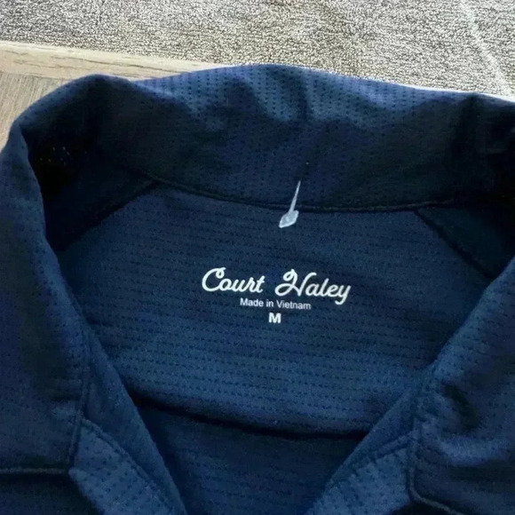 Court Haley Sleeveless Polo Navy Blue Medium - Picture 4 of 7